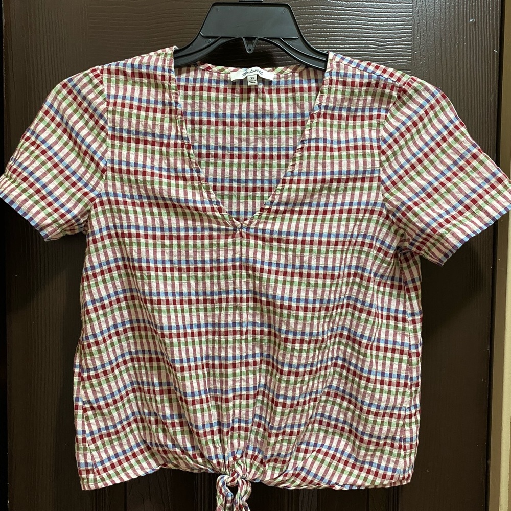 MADEWELL Striped Cotton Blouse